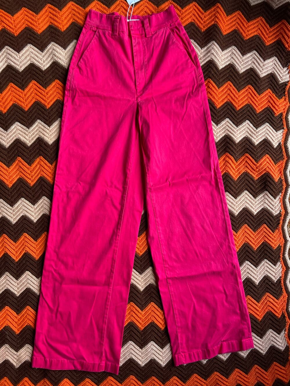 Cotton Citizen NWT Bright Fuchsia/Red London Relaxed Wide Leg Pant sz 24